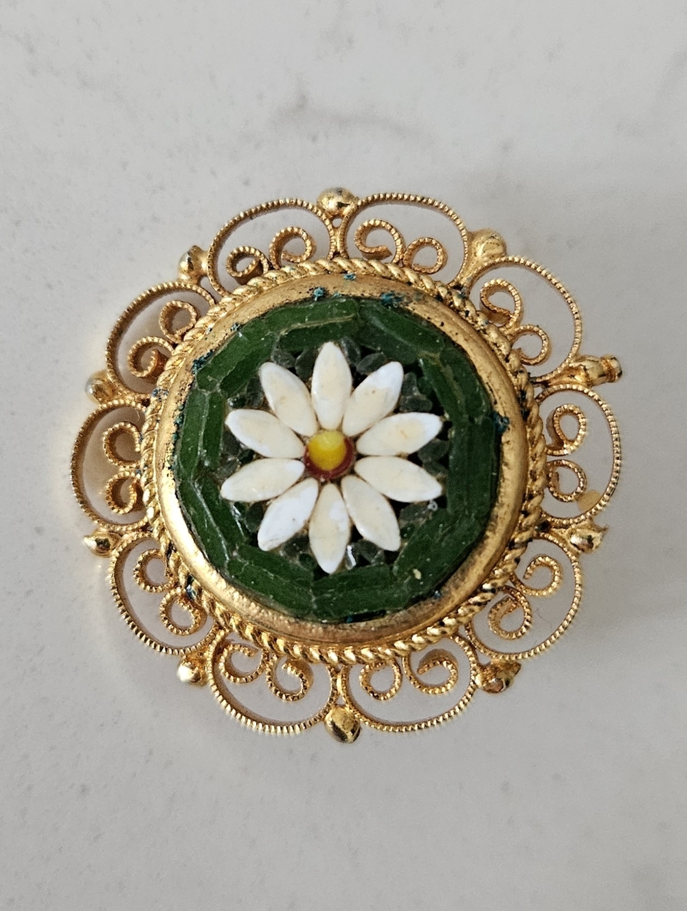 Italian Mosaic Pin Broach